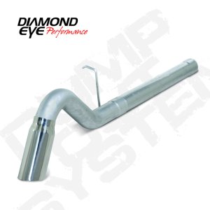 Chevrolet 3500 Performance Exhaust - Diamond Eye Performance - DPF Back, Single Turn Down, Aluminized - `11-`15